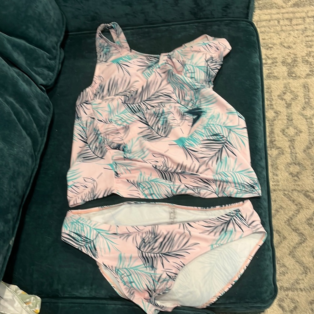 2 piece maternity swim.